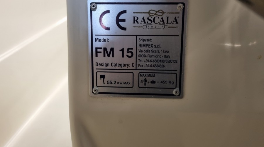Rascala FM 15 met 40pk 4-takt EFI en trailer (zéér netjes!)