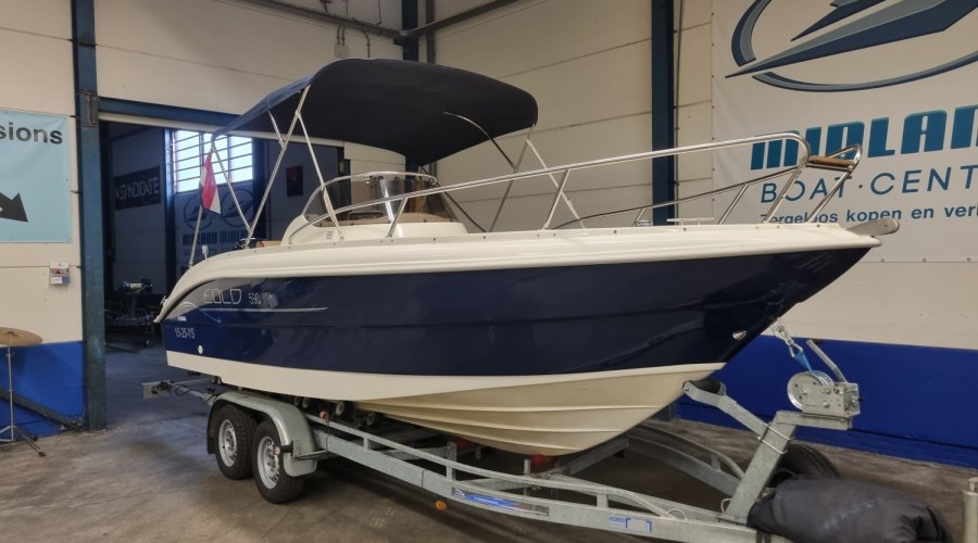Eolo 590 Open Met Yamaha F150 en trailer (Bomvol!)